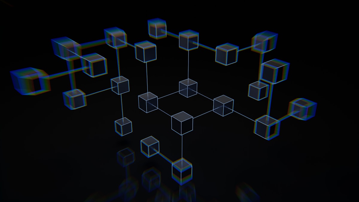 Abstract neural network visualization representing the interconnected structure of context graphs