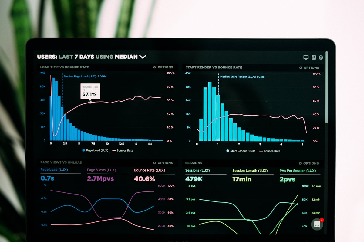Data analytics dashboard visualizing transparent decision flows and audit trails